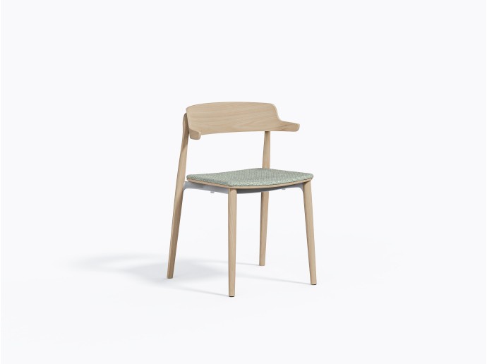 Chaise Nemea 2826 en Frêne et Vert G240