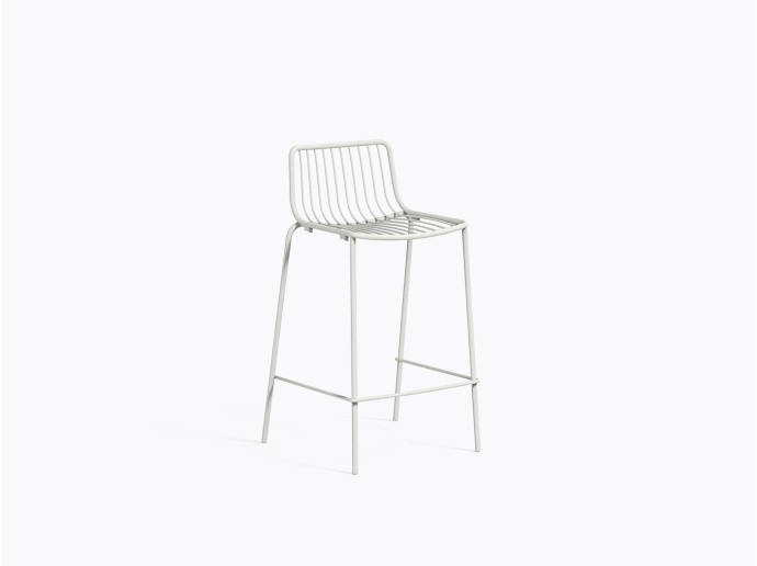 Tabouret comptoir Nolita 3657 en Blanc Bi200e