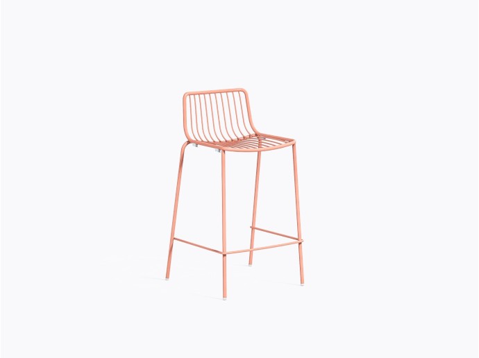 Tabouret comptoir Nolita 3657 en Rose Ra100e