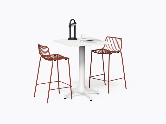 Norman Bistro Table 28" x 28" X 36"(h) in White Laminate