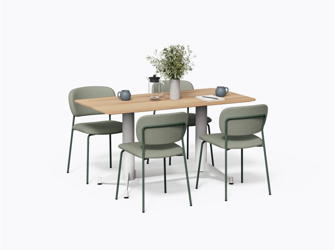 Norman Bistro Table 28" x 56" X 29.5"(h) in Yellow Birch