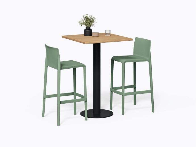Olson Bistro Table 28" x 28" X 42"(h) in White Oak