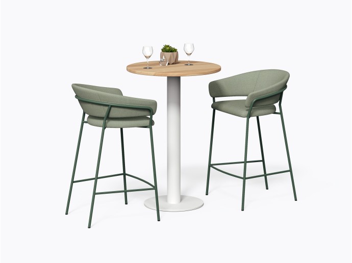 Olson Bistro Table D28" X 42"(h) in Yellow Birch