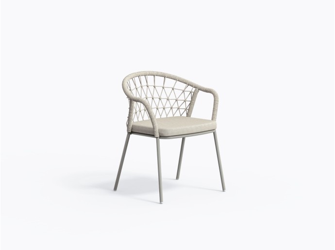 Chaise extérieur Panarea 3675 en Gris Be100e