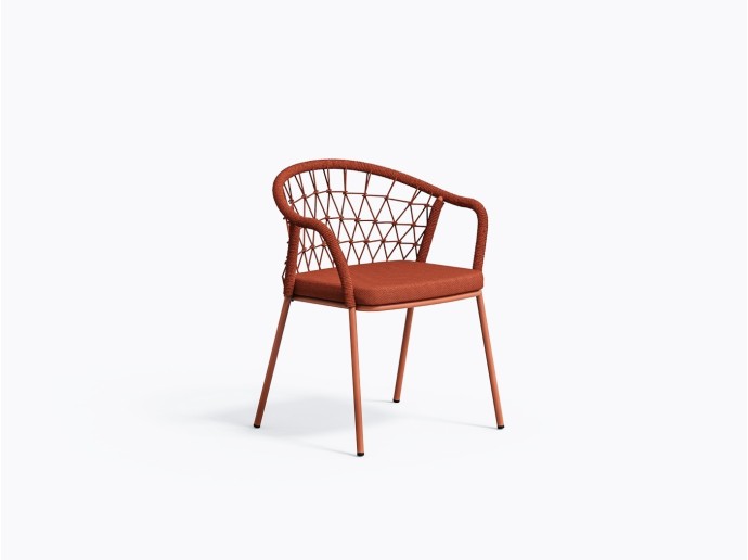 Chaise extérieur Panarea 3675 en Orange Tee