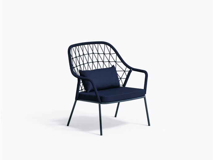 Panarea 3679 Lounge Chair in Blue Bl400e
