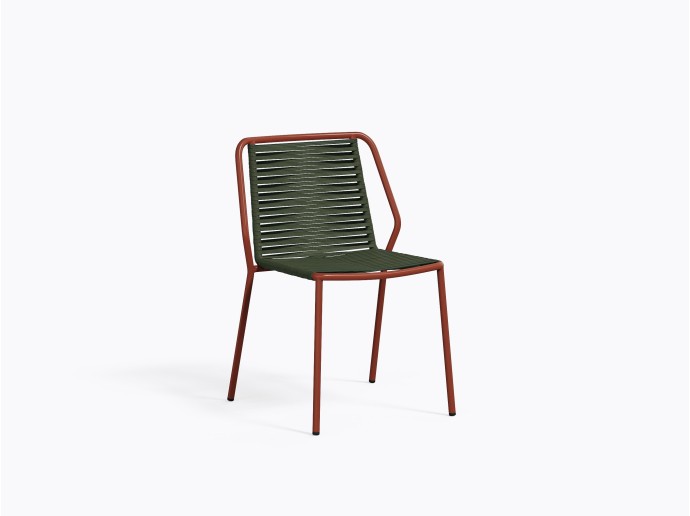 Chaise extérieur Philía 3900 en Terracotta / Vert