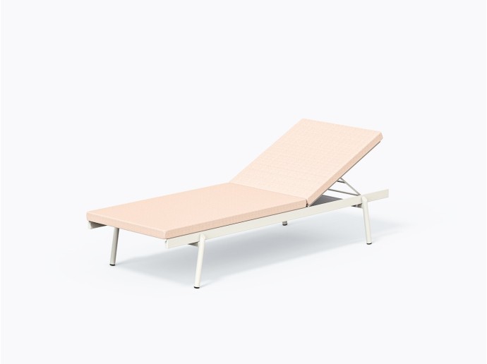 Chaise Longue Rail en Rose D23