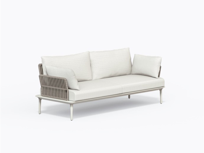 Canapé extérieur Reva Twist 2D en Blanc BI
