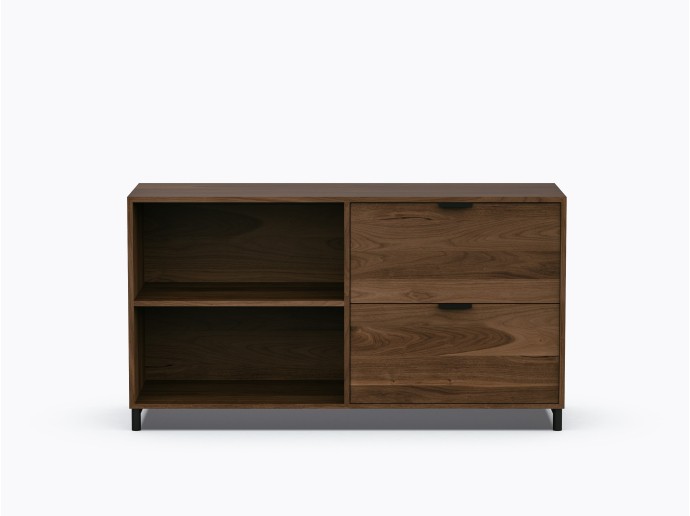 Ricardo Double Storage w/ 2 drawers in Walnut