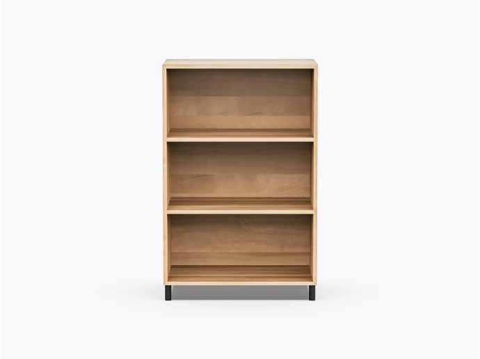 Ricardo Shelf Storage all open in Yellow Birch