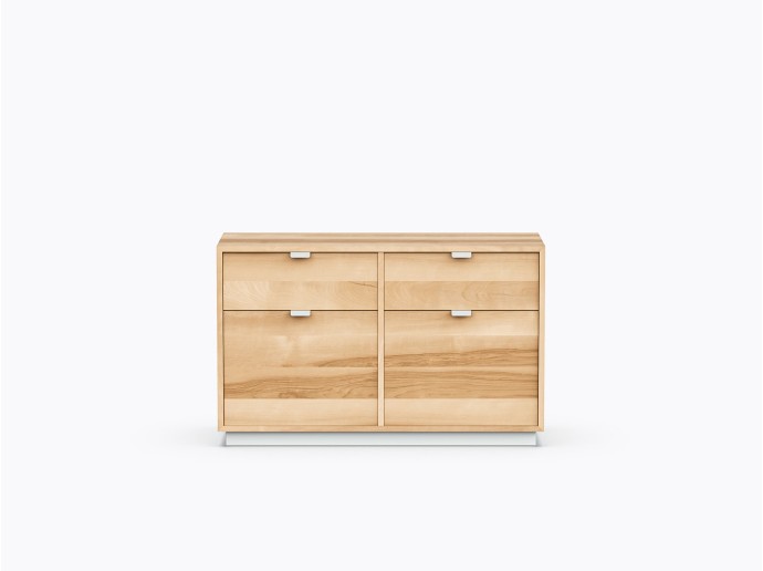 Ross Double with 2 drawers / 2 file drawers in Yellow Birch