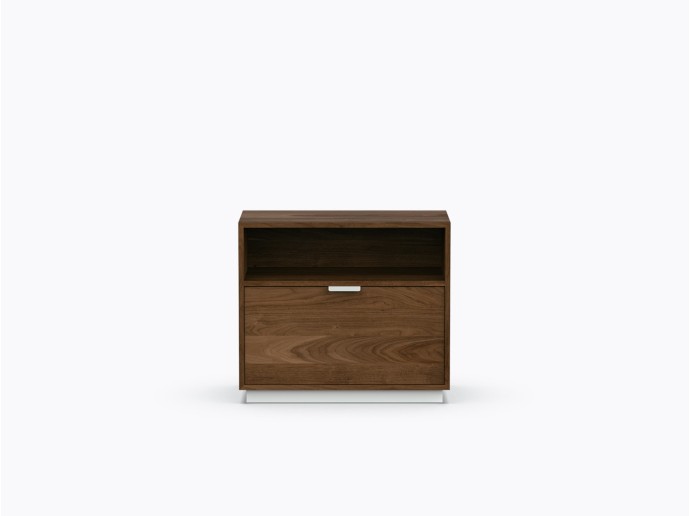 Ross Simple with 1 file drawerin Walnut
