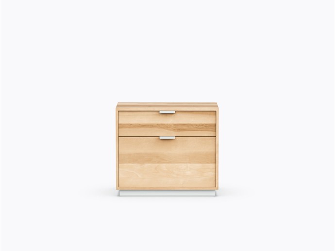 Ross Simple with 1 drawer / 1 file drawer in Yellow Birch