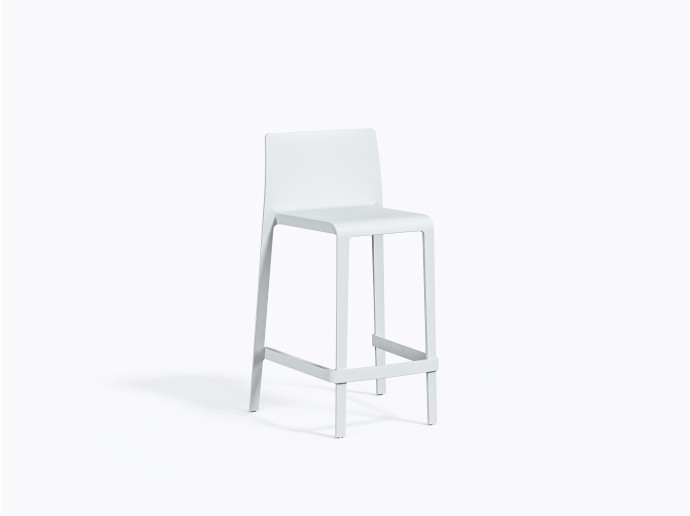 Tabouret comptoir Volt 677 en Blanc BI