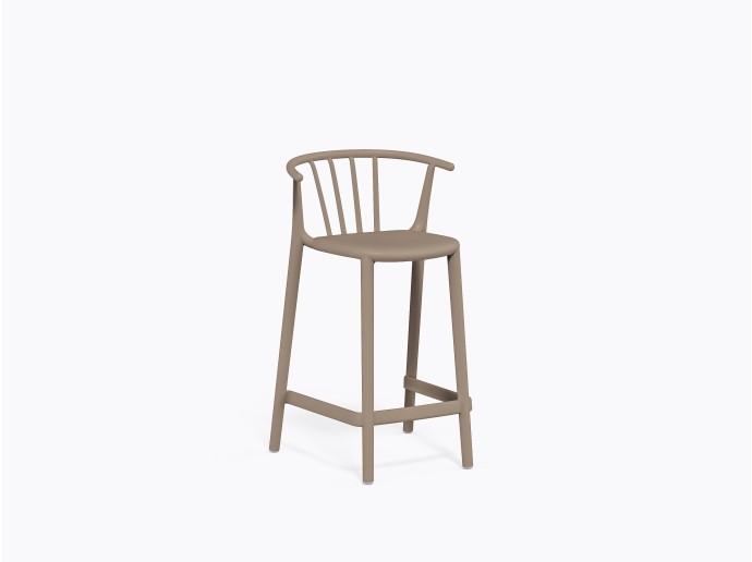 Woody Counter Stool in Beige Sand