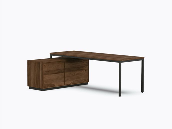 Allais Executive Desk - 55" X 84" - Walnut