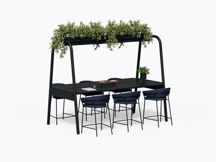 Allen Counter - 96 X 36(h) - Black Laminate