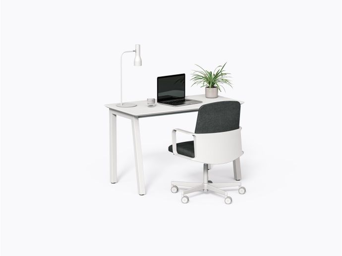Aoki Desk - 24" X 48" - White Laminate