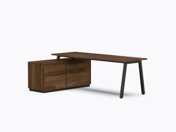 Aoki Executive Desk - 55" X 84" - Walnut