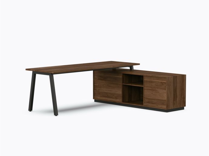 Bureau exécutif Aoki - 72" X 84" - Noyer
