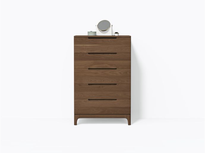 Bastiat Dresser 32" 5 Drawers - Walnut