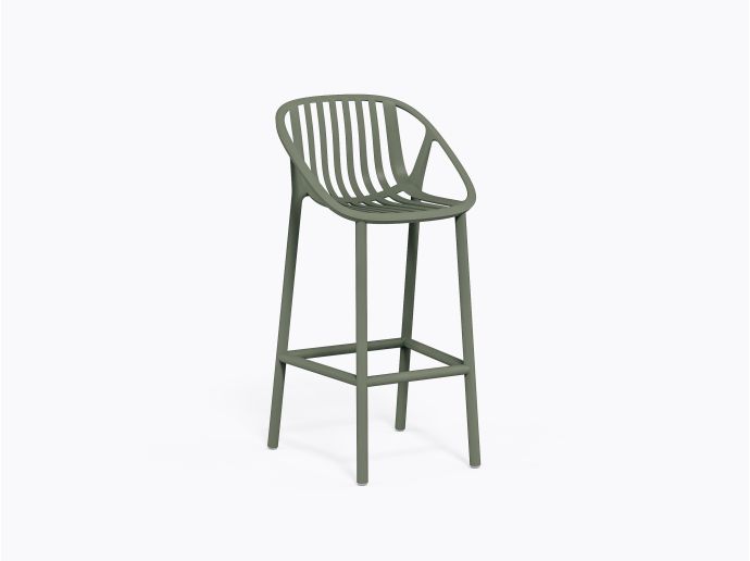 Tabouret bar Bini - Vert Gris