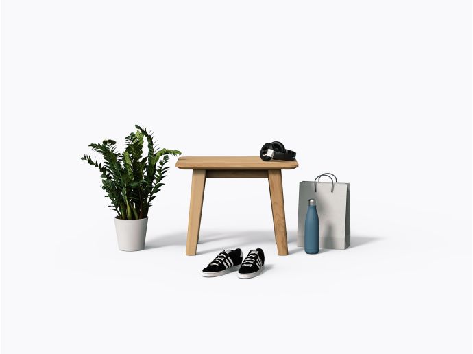 Banc Cournot 24" en Merisier