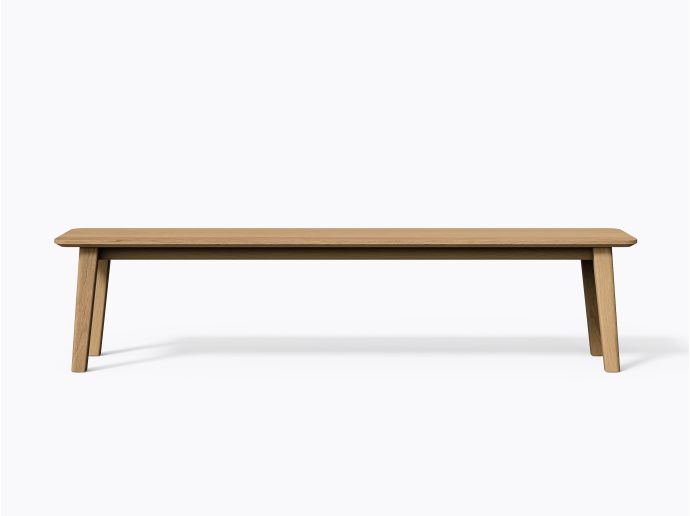 Cournot Bench 78" in White Oak