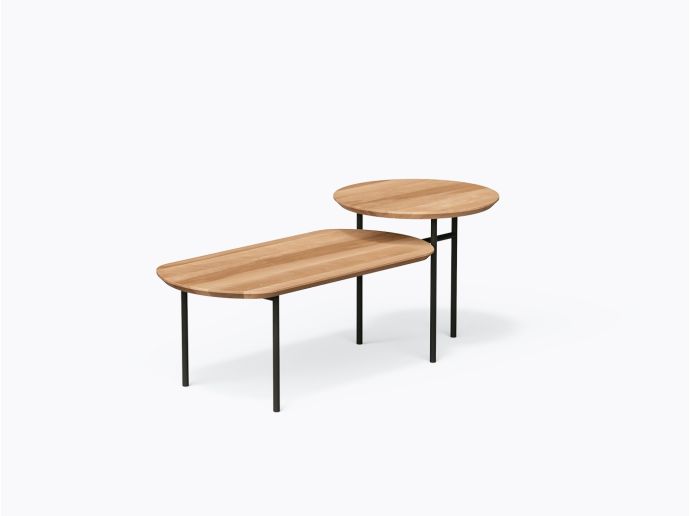 Table basse Daly Rectangle en Merisier