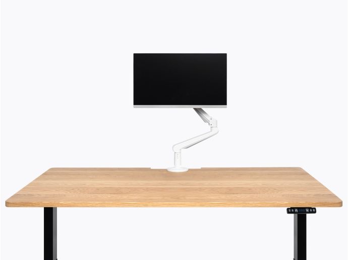 Edge Monitor Arm - Single - White