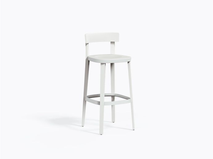 Tabouret bar Folk 2937 - Blanc / Blanc Bi100
