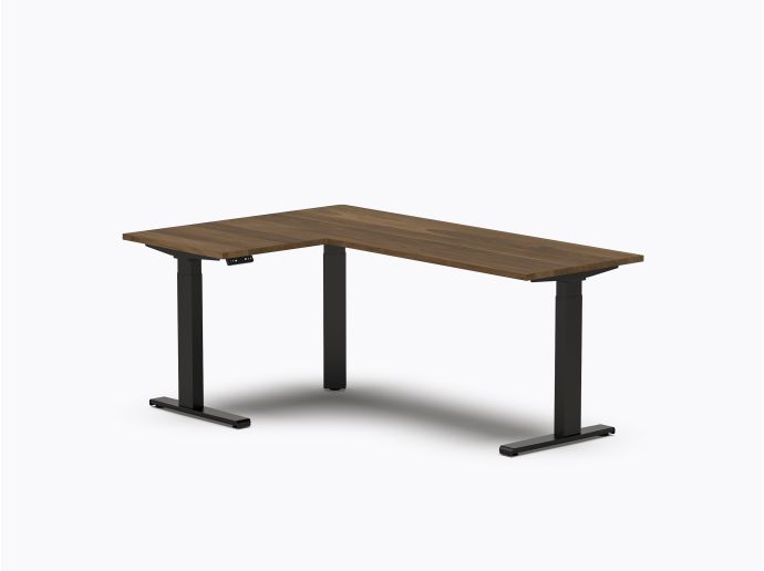 Bureau assis-debout Gale L - 48" X 72" - Noyer