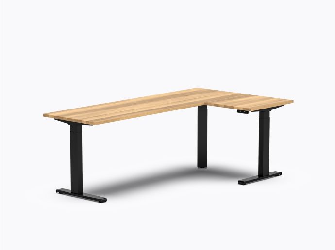 Gale L Sit-to-Stand Desk - 48" X 84" - Yellow Birch