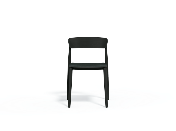 1 chaise Nemea rembourée noire