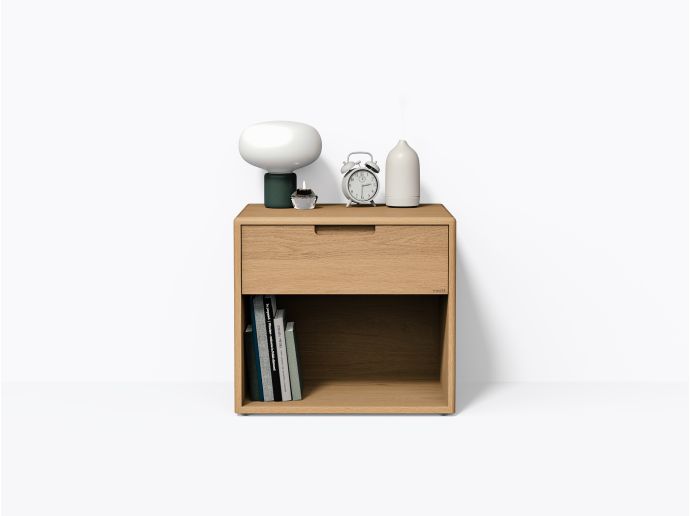 Table de chevet Kane 22" tiroir haut - Chêne blanc