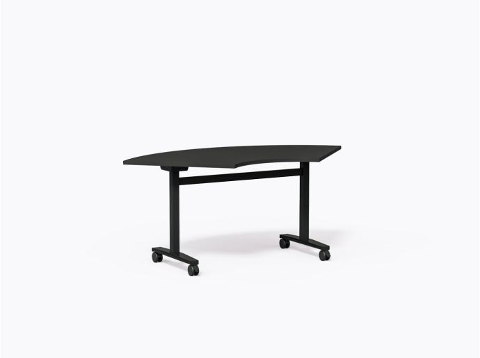 Moss Flip-top Table - 30" X 68"(h) - Coin - Black Laminate