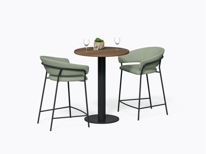 Table bistro Olson - D28" X 36"(h) - Noyer
