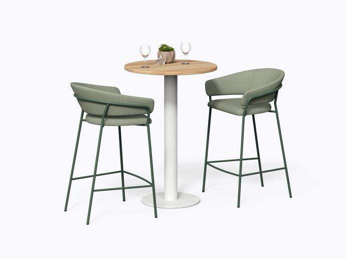 Table bistro Olson - D28" X 42"(h) - Merisier