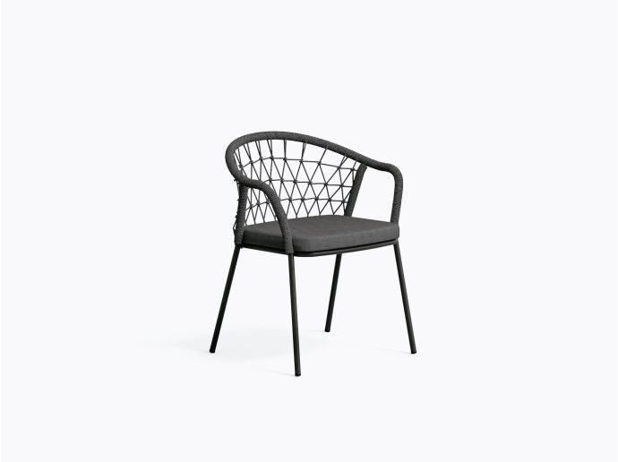 Chaise extérieur Panarea 3675 - Noir Npe