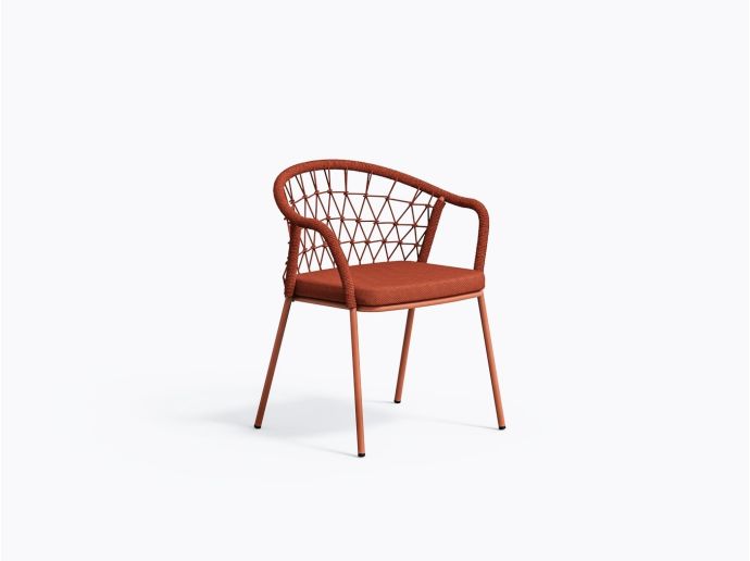 Panarea 3675 Outdoor chair in Orange Tee