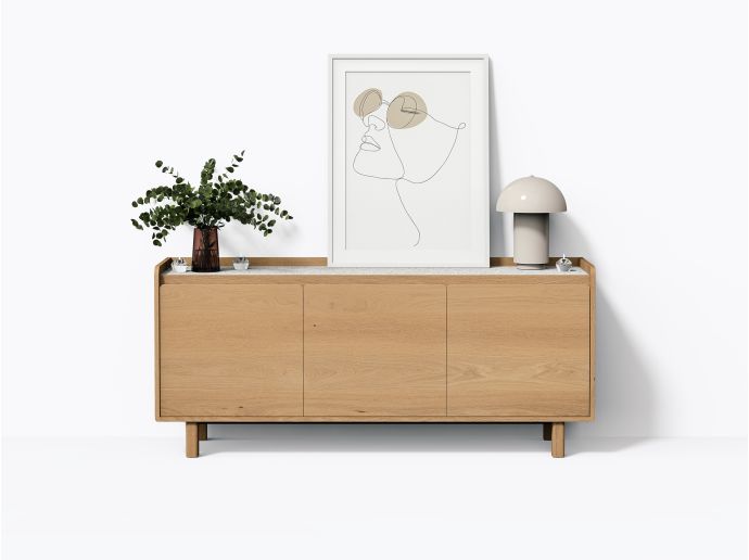 Paxson Sideboard 72" in White Oak