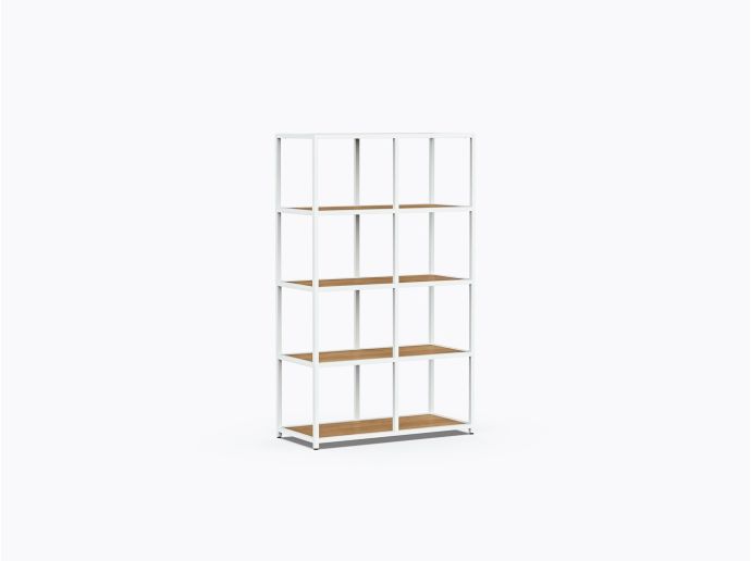 Pigou D Shelf 40" X 66"(h) in White Oak