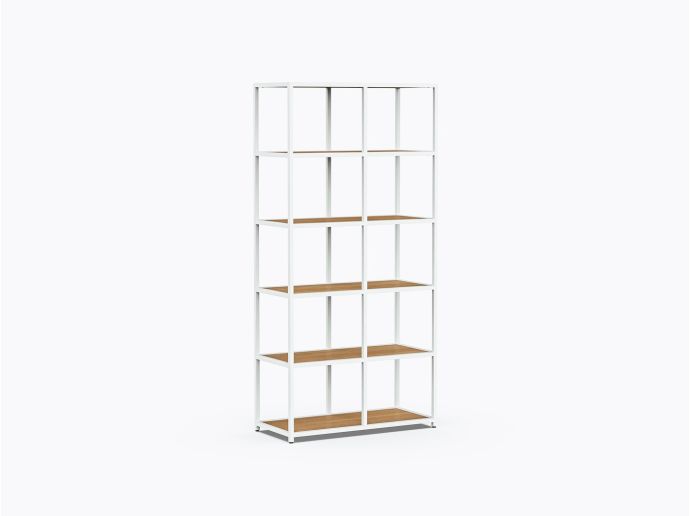 Pigou D Shelf 40" X 82"(h) in White Oak