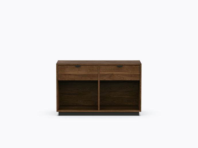 Ross Double - 2 drawers - Walnut