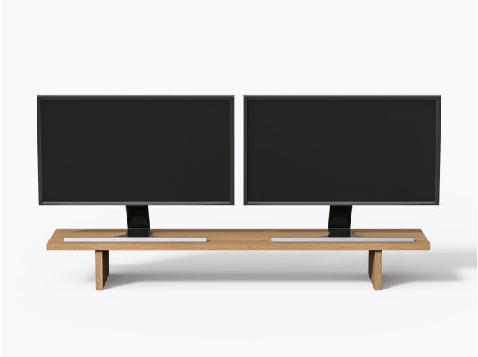 Support à écran Talu - 40" - Chêne Blanc