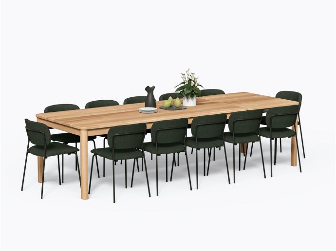 Table à manger avec rallonges Taylor 40 X 84-114" en Merisier