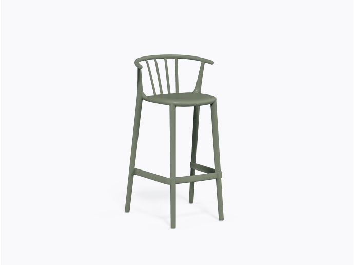 Tabouret bar Woody - Vert Gris