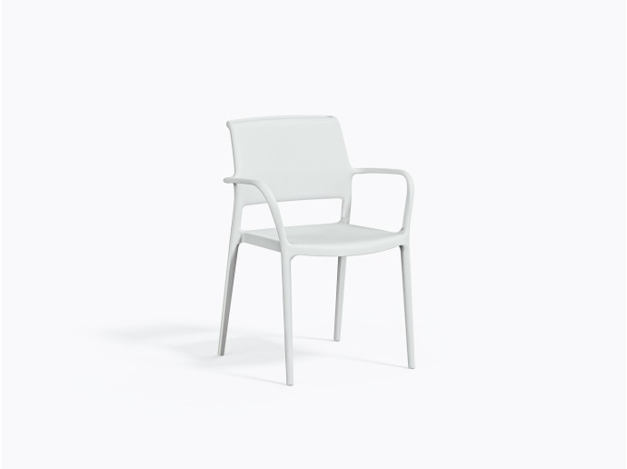 Chaise Ara 315 en Blanc BI