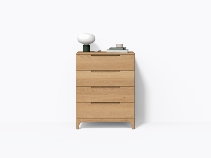 Bastiat Dresser 32" / 4 Drawers in White Oak